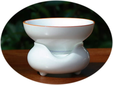 Tea strainer with holder ceramic A
