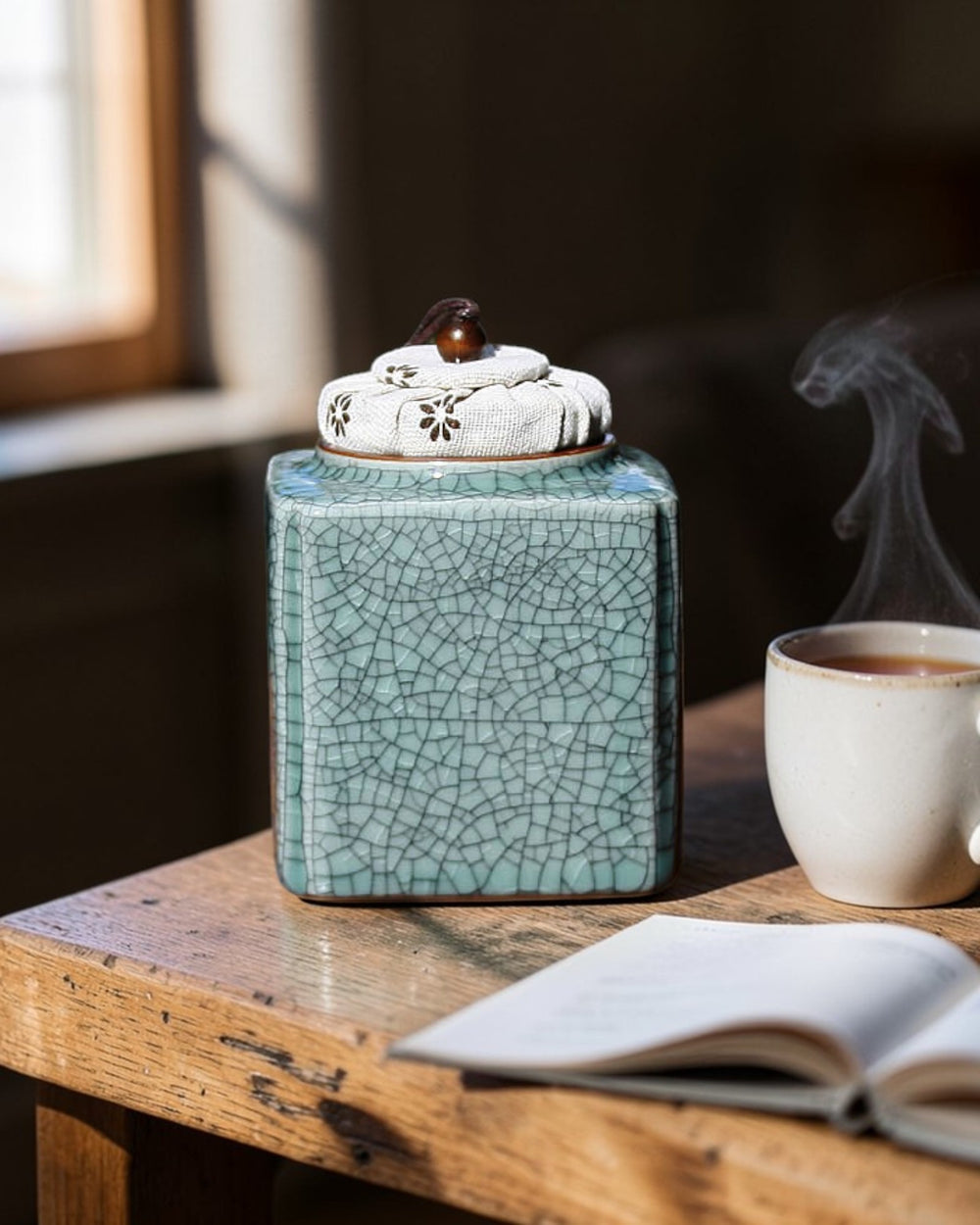 Tea canister Ge Kiln B