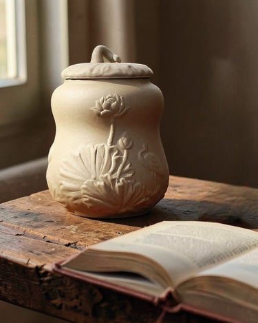 Extra large tea canister - Butternut