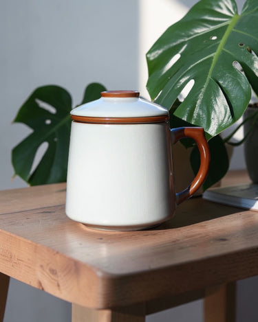 Tea mug infuser premium Ru Kiln