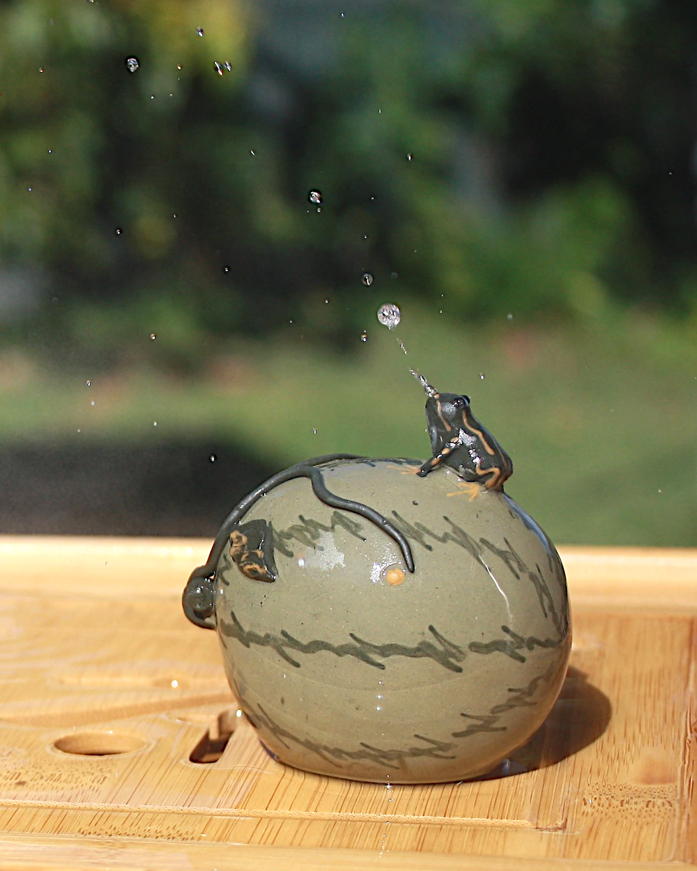 Tea pet frog fountain C
