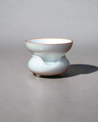 Tea strainer with holder ceramic A