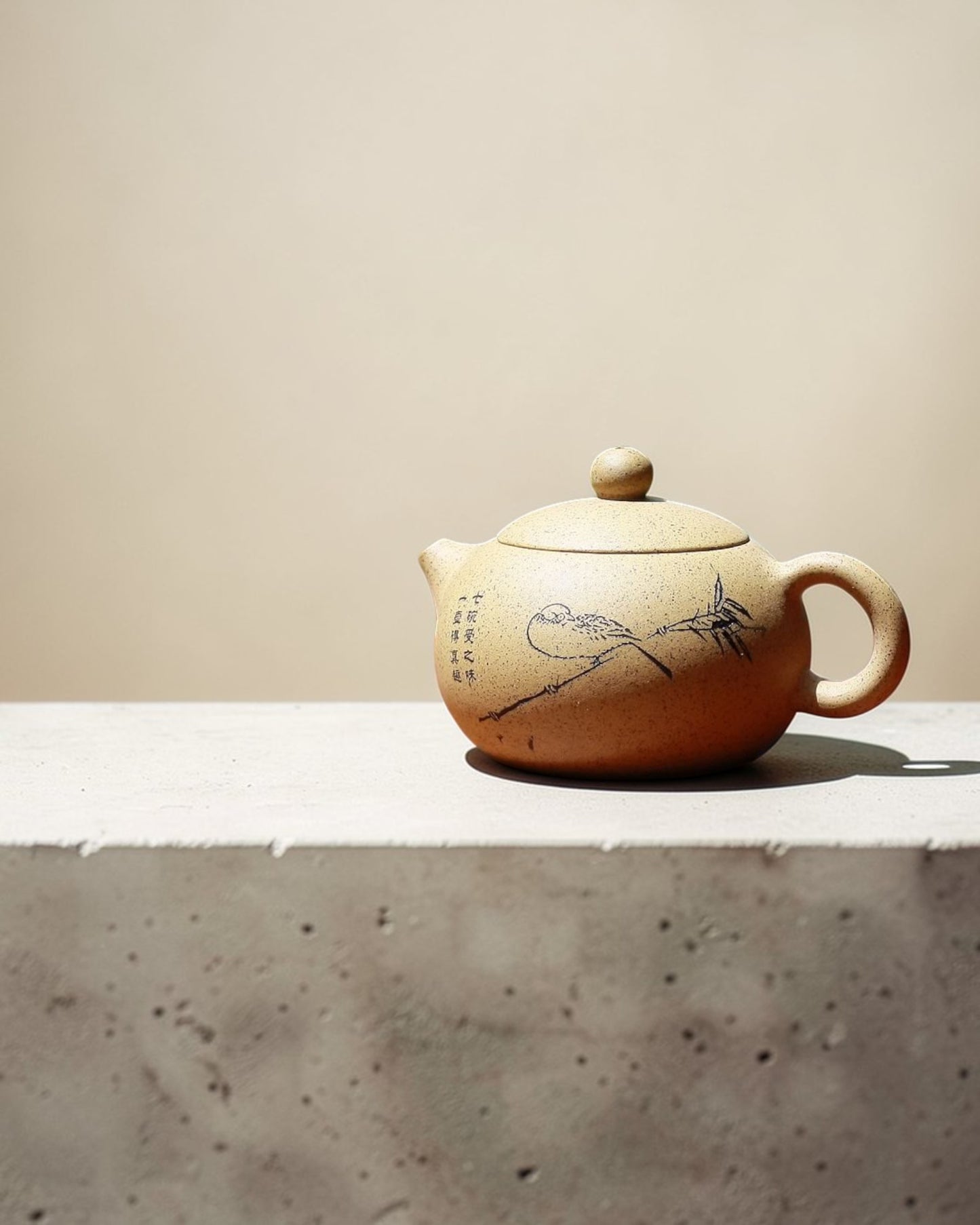 Yixing Zisha teapot bird song Duan Ni
