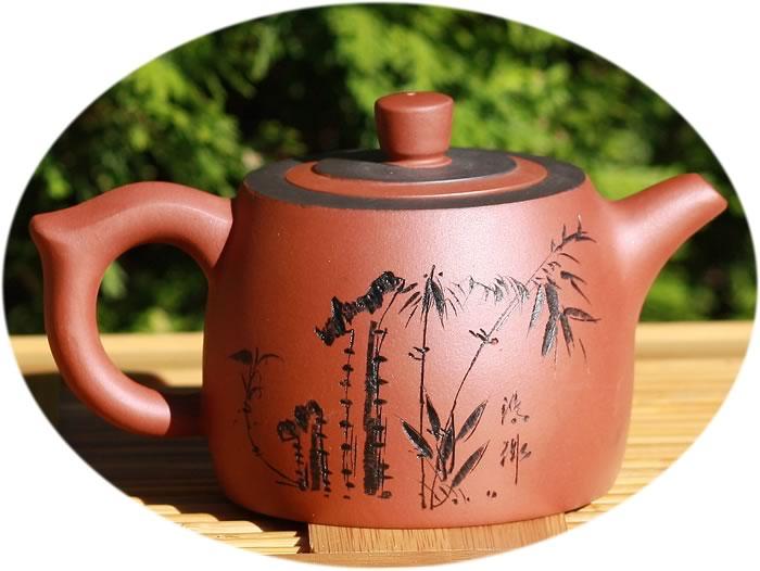 Yixing ZiSha Teapot Spring Swirl
